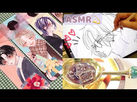 Видео: [ASMR]Звук рисования рисунка на День святого Валентина/Звук рисования на iPad/Фоноваямузыка рабочего