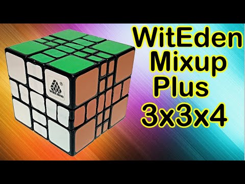 Видео: Как собрать куб WitEden Mixup Plus 3x3x4, How to solve cube 3х3х4