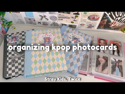 Видео: болтаем, организовываем фотокарты stray kids, twice 🧼 organizing my kpop photocards