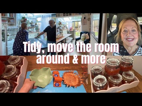 Видео: Убираюсь, сортирую и переставляю комнату, делаю глиняную посуду и собственное варенье из чили 🌶️ ...