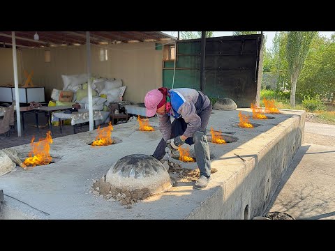 Видео: 12 Тандури в Подполье | Популярная Узбекская Уличная еда Тандури | Тонны еды на каждый день
