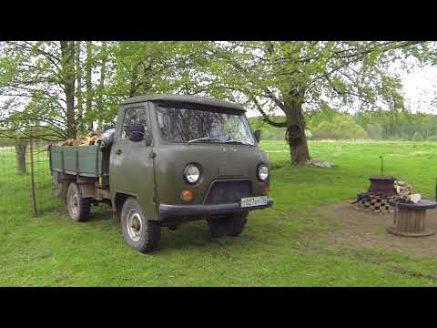 Видео: Как быстро выгрузить дрова из кузова/ Загорелась проводка в УАЗ 3303