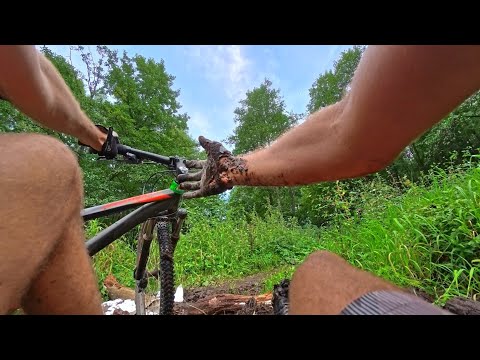 Видео: Упал в грязищу! ВЕЛОПОКАТУШКА 172