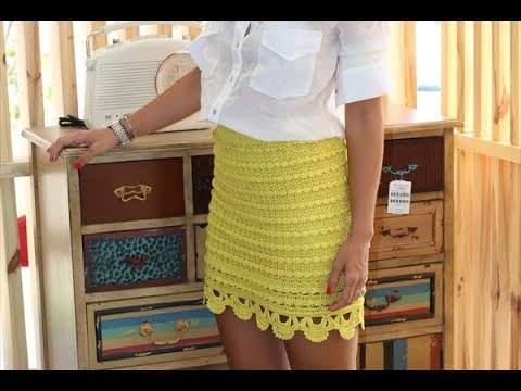Видео: Юбка крючком по мотивам Алзиры Виейра, часть 1 (основная часть юбки)  crocheted skirt part 3