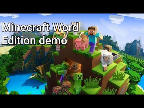 Видео: Minecraft Word Edition demo трейлер#minecraft#1