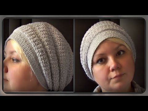 Видео: Осенняя шапка, вязание спицами