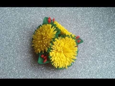 Видео: DIY Одуванчик из фоамирана   легкий способ/Dandelion from foam
