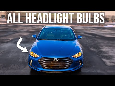 Видео: Как заменить лампы в фарах - Hyundai Elantra (2017-2018)
