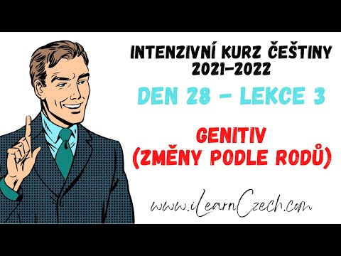 Видео: Курс чешского 28.3: Родительный падеж (окончания по родам)