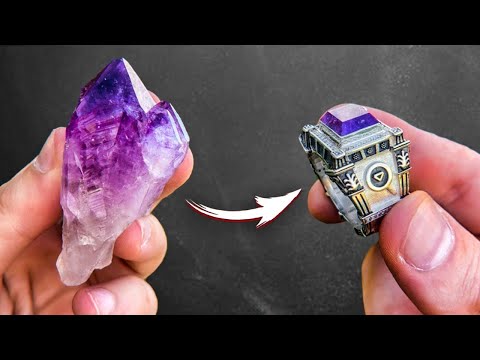 Видео: СДЕЛАЛ ПЕРСТЕНЬ ИЗ КРИСТАЛЛА АМЕТИСТ