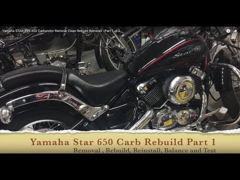 Видео: Карбюратор Yamaha Star 650: снятие, очистка, сборка, переустановка, синхронизация — часть 1 из 2