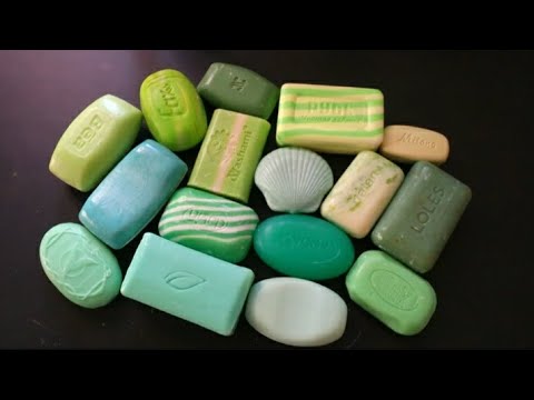 Видео: 2x • ASMR Green Soap | Dry Soap Cutting | АСМР мыло | *soap carving *sabun # 22