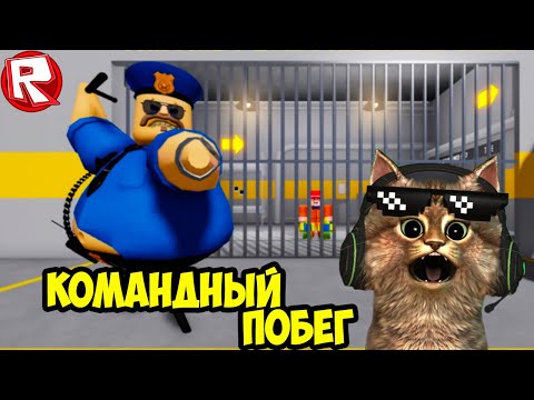 Видео: Командный ПОБЕГ из Тюрьмы Барри В Роблокс 🔺 🔻 🔼 🔽 Roblox Челлендж 24 часа