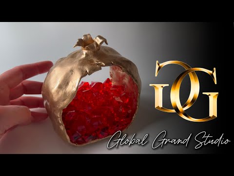 Видео: Мастер класс Декор из глины "Золотой гранат"