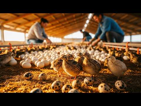 Видео: Как каждый день собирают и обрабатывают миллионы перепелиных яиц | Полная экскурсия по заводу