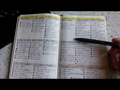 Видео: Полистаем? Мой ежедневник Bullet Journal / Обновление - Апрель 2020