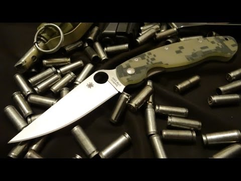 Видео: Обзор ножа: Spyderco Military