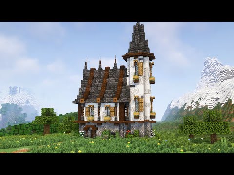 Видео: Дом с башней в майнкрафте