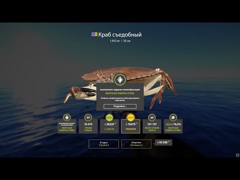 Видео: ТРОФЕЙНЫЙ КРАБ?? Russian Fishing 4