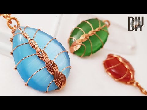 Видео: Простое скрученное дерево | Кулон | Проволока для скручивания камней без отверстий | Как сделать 675