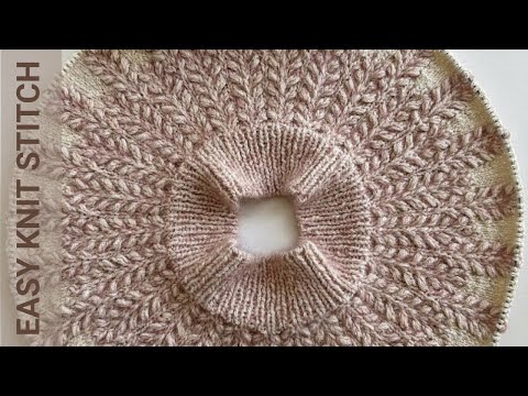 Видео: 🌾 Вязание Колосков: Мягкий Дуэт Белого и Кораллового 🌸 | Knitting Elegance: Soft Duet
