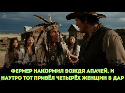 Видео: Фермер накормил вождя апачей  На следующий день он пришёл с четырьмя женщинами из племени в под