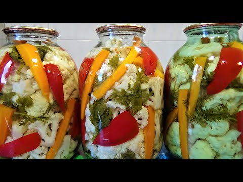 Видео: Маринованная Цветная капуста на Зиму очень вкусный Рецепт