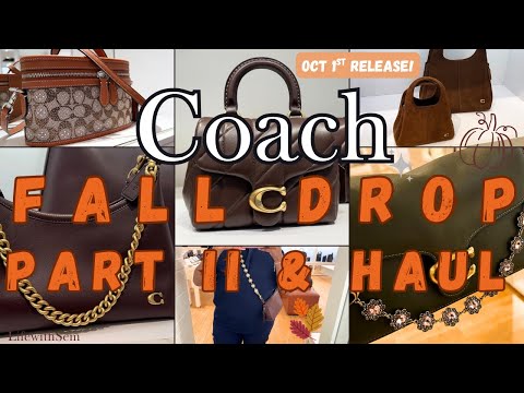 Видео: 🤎✨🍁👛Coach Fall Drop, часть II. Видеоблог о шопинге и 🤩✨ ПОТРЯСАЮЩАЯ распаковка! #coachunboxing @c...