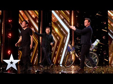 Видео: Магия GOLDEN BUZZER с ОЧАРОВАТЕЛЬНЫМ Кейичи Ивасаки! | Прослушивания | BGT 2022