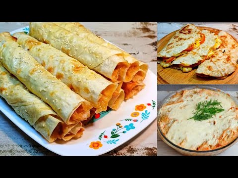 Видео: ТОП 3 рецепта с ЛАВАШОМ и ФАРШЕМ! ВСЕ в ВОСТОРГЕ от такой ВКУСНЯТИНЫ! ПРОСТО и очень ВКУСНО!