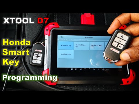 Видео: Xtool D7: Программирование нового смарт-ключа Honda / Все ключи утеряны Honda