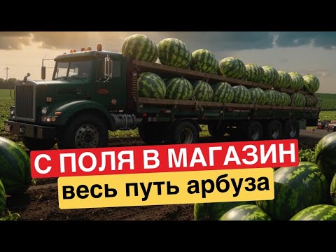 Видео: Как арбузы и дыни попадают в магазины. Как выбрать лучший арбуз и дыню? Как собирают арбузы.