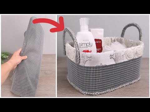 Видео: Из резинового Коврика сделала Невероятно Красивый Органайзер