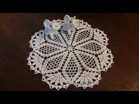 Видео: Салфетка крючком от начала до конца