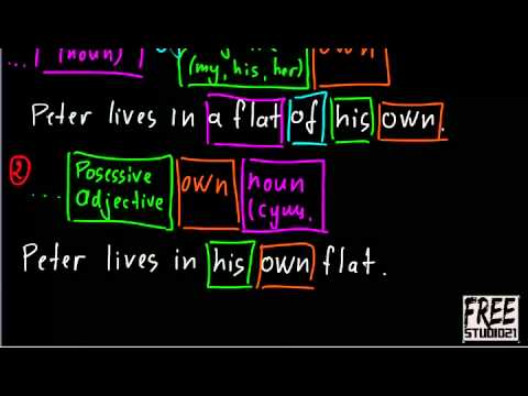 Видео: Сочетание притяжательного местоимения с OWN