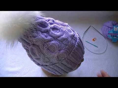 Видео: Вяжем шапку спицами узором  "Араны"