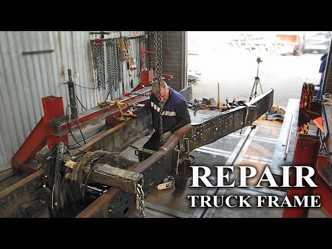 Видео: СЛОЖНЫЙ РЕМОНТ РАМЫ ГРУЗОВИКА / DIFFICULT TRUCK FRAME REPAIR