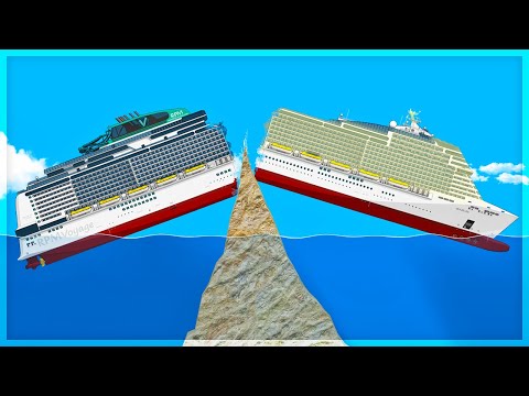 Видео: НАСАДИЛ ОГРОМНЫЙ ЛАЙНЕР НА СКАЛУ! FLOATING SANDBOX