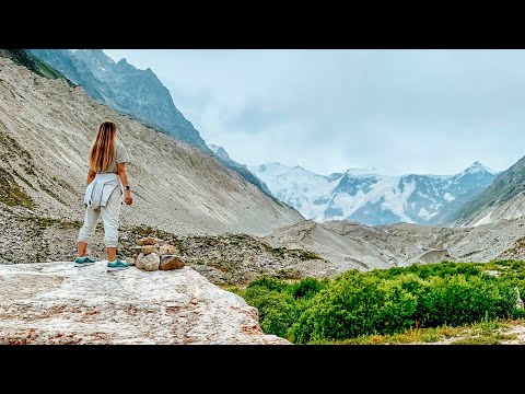 Видео: БЕЗЕНГИ. Экотропа к Леднику. Безенгийская Стена