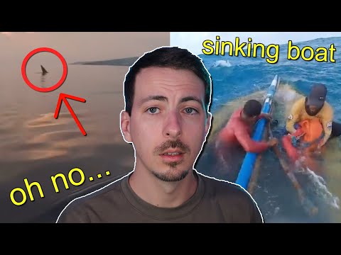 Видео: Мужчина смотрит страшные подводные видео, чтобы просто помучить себя