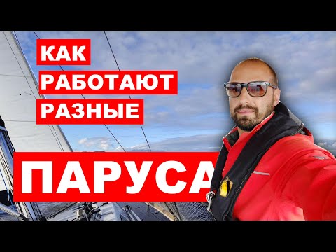 Видео: Какими бывают ПАРУСА на яхте. Как работают паруса на разных ветрах.