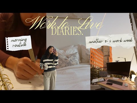 Видео: еще один *реалистичный* подвиг рабочей недели с 9 до 5. Моя утренняя рутина 💻