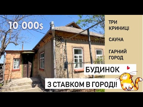 Видео: Будинок в місті з великим городом та виходом на ставок