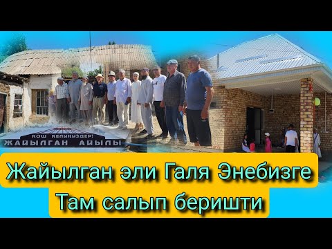 Видео: Жайылган эли Галя Энебизге Там салып беришти