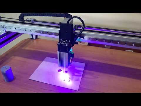 Видео: Лазерный чпу выжигатель 6 ватт!