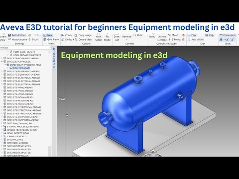 Видео: Учебное пособие по Aveva E3D для начинающих Моделирование оборудования в e3D | Моделирование обор...