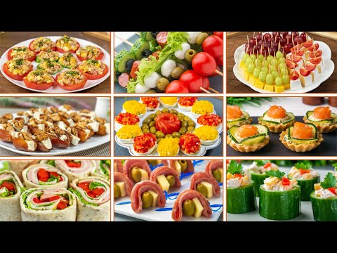 Видео: ТОП-9 закусок к пасхальному столу за 5 минут! Быстрые и вкусные рождественские закуски