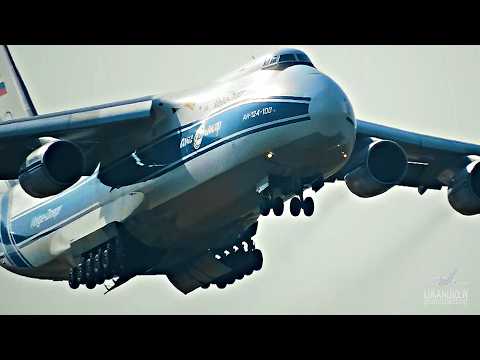 Видео: Взлёт Ан-124 Как такое вообще возможно, он же тяжелый. Подъемная сила в деле.