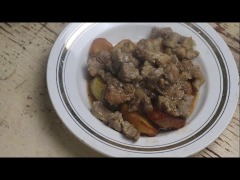 Видео: КУХНЯ ОТШЕЛЬНИКА!!! Мясо с луком и жаренная кортошка