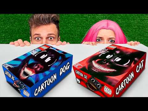 Видео: НЕ ОТКРЫВАЙ ЛЕГО НАБОР КАРТУН КЭТА и КАРТУН ДОГА в 3:00 НОЧИ !!